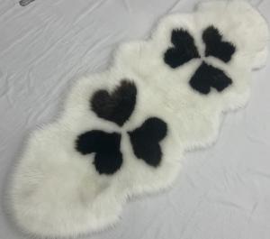 Wholesale 65x180 Plush Faux Sheepskin Carpet White Fur Rug from china suppliers