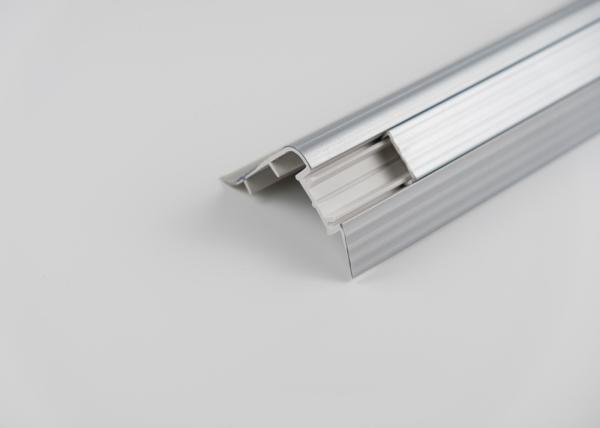Green Level PVC Building Profile , Customized Metal Effect PVC Decoration