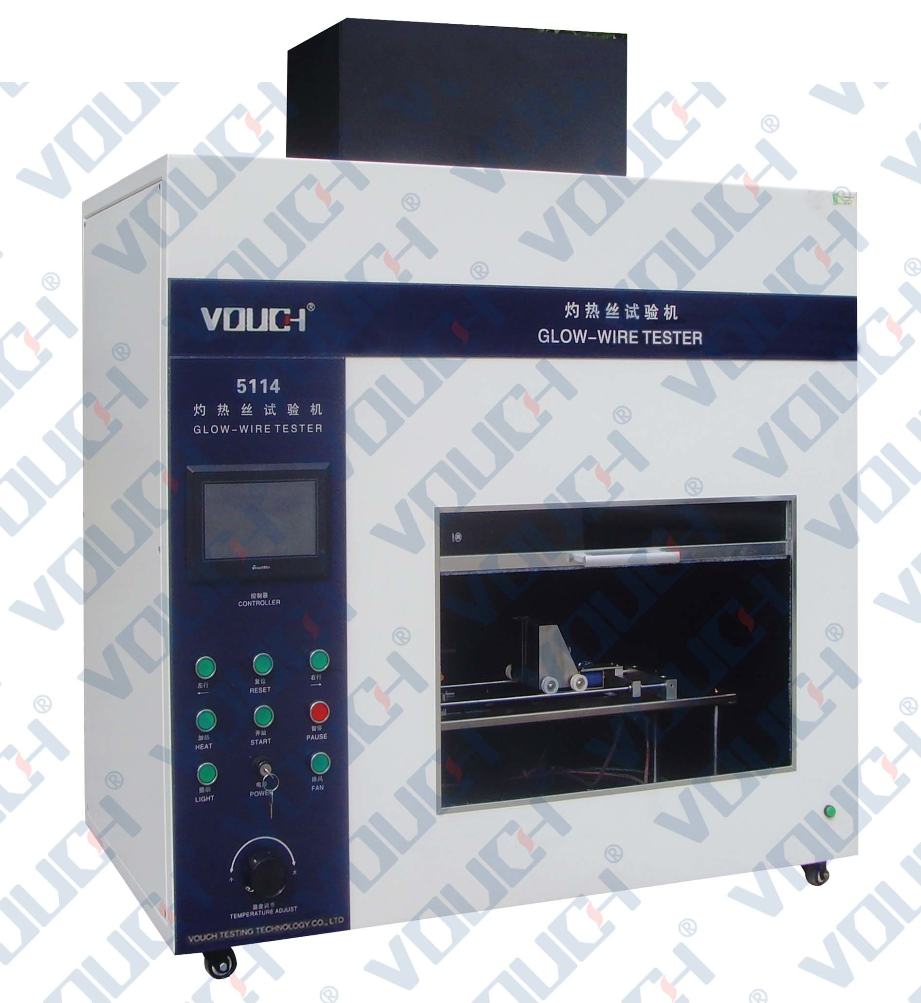 Coil Ignitable Glow Wire Ignition Test Programmable Sus304stainless Steel Standard Gb5169