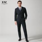 Customized Italy Solid Color Wool Blend Pants for Men in a Fashionable Business