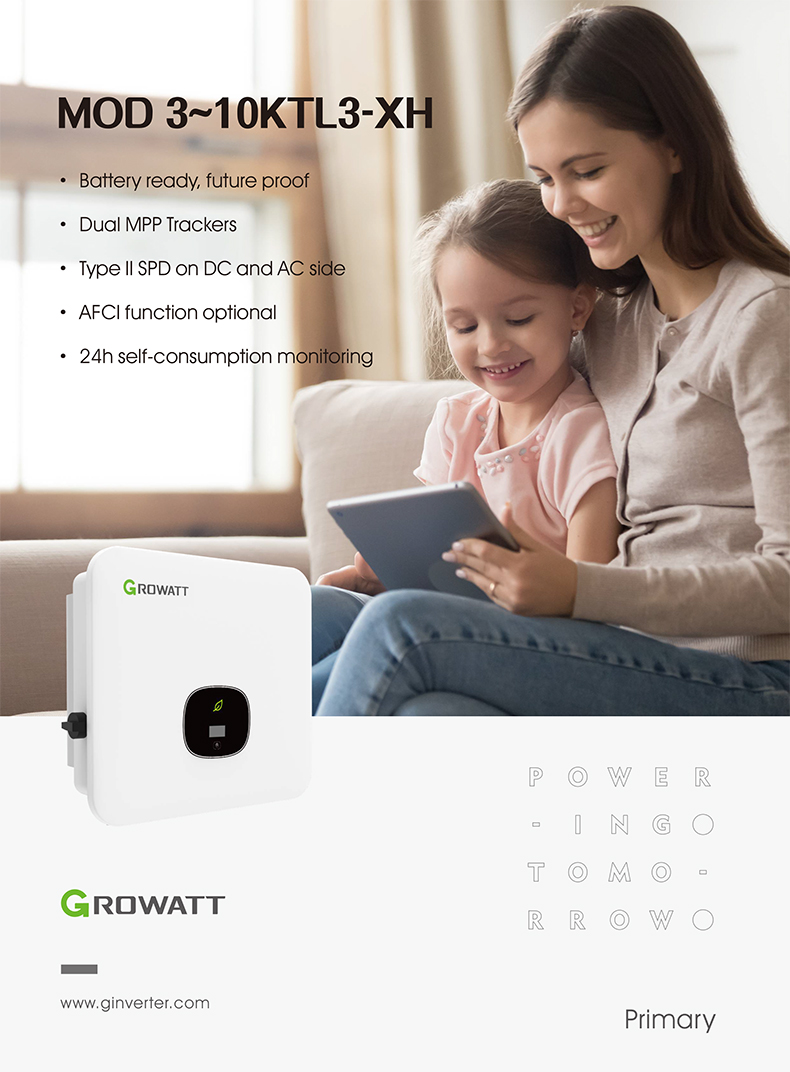 Growatt Professional Inverter MOD 4000TL3-XH 4kw Hybrid Three Phase Solar Inverter