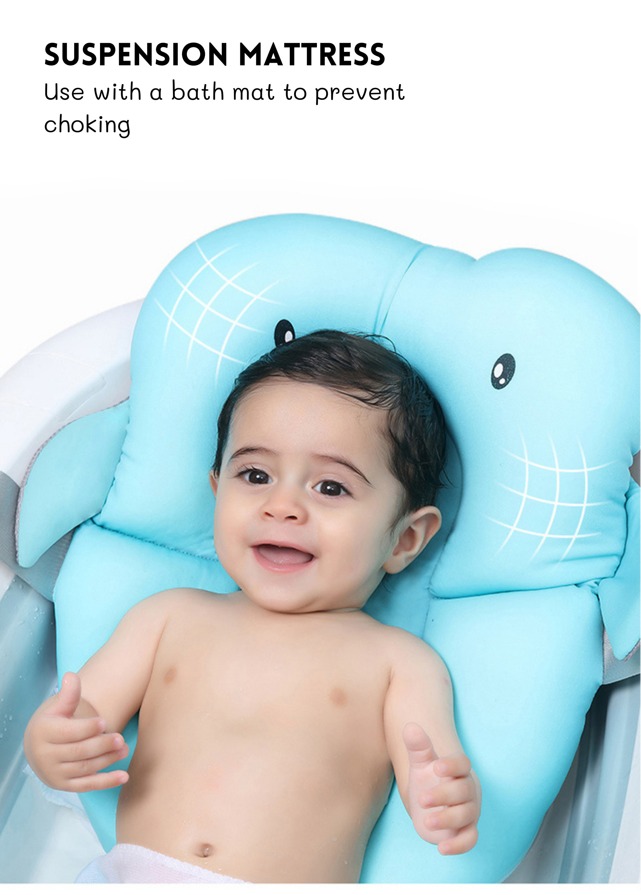 85*53*25cm Open Size Foldable Baby Bathtub With Stand Durable And OEM/ODM Support