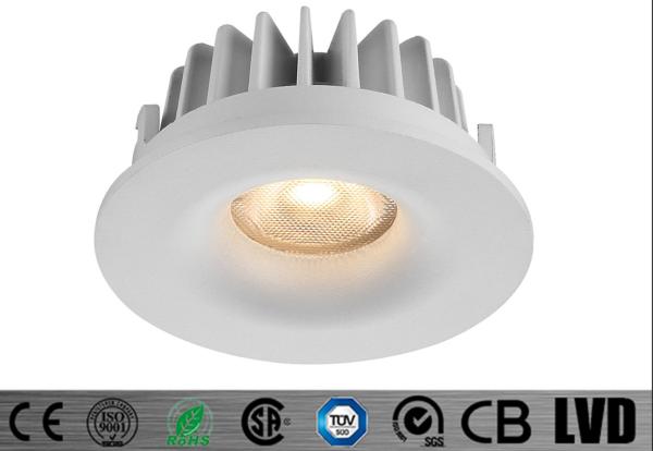 IP54 Mini Cut out73mm Dia80*H35MM White Aluminum 2700-3000K Fixed Dimmable 7W