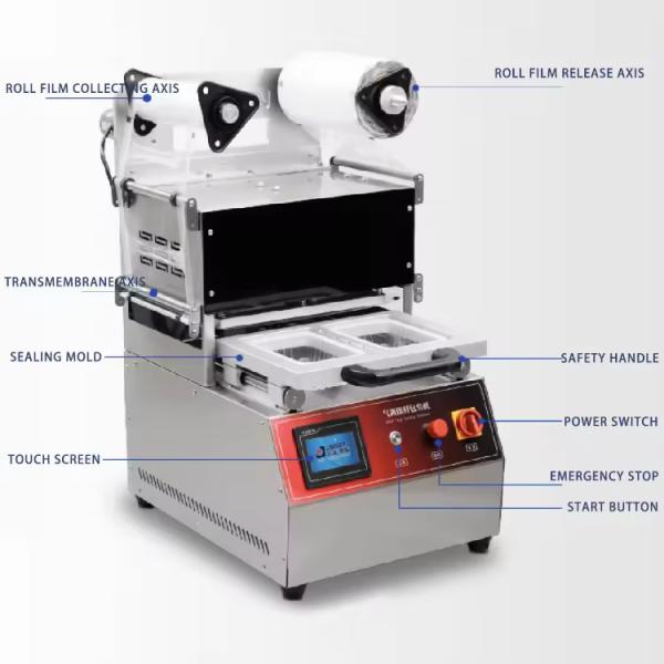 Modified Atmosphere Tray Vacuum Sealer Packaging Machine Food Meat Freshness