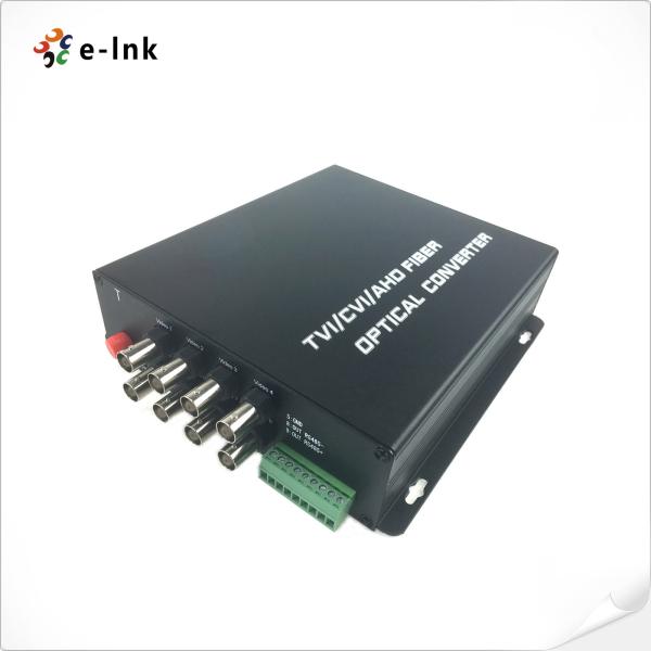8-Channel 1080P CCTV Camera Fiber Optic Converter HDAHD CVI TVI CVBS 4-In-1