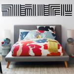 Modern European Style King Size Modern Cushion Headboard Bed