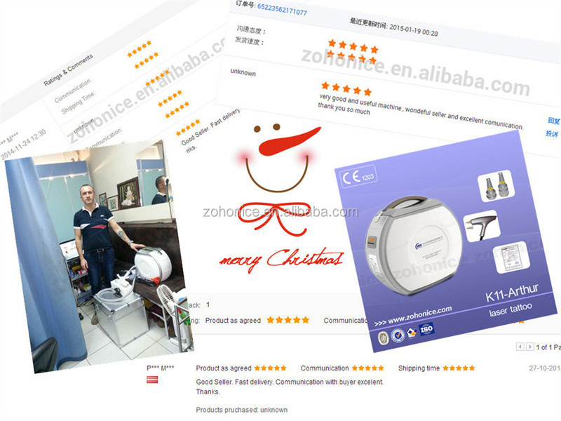 532nm Suitcase Laser Tattoo Removal Machine Q Switched Nd Yag