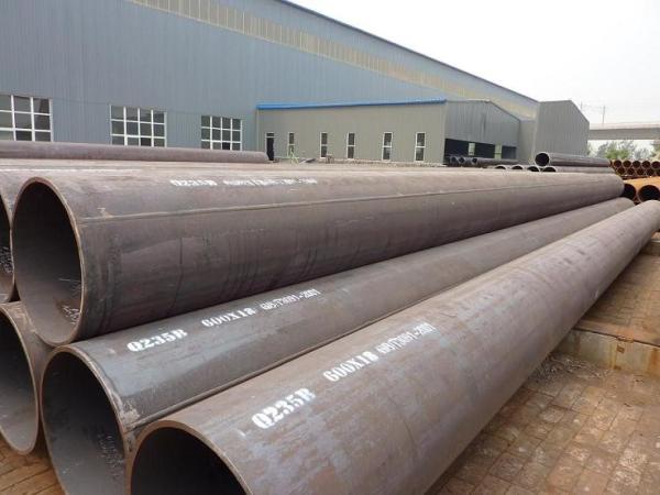 Large Diameter Spiral Welded Steel Pipe 508mm Outer Diameter Black Surface