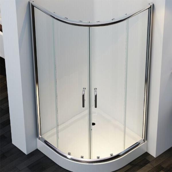 Contemporary and Durable Tempered Glass Shower Enclosure for Residential and