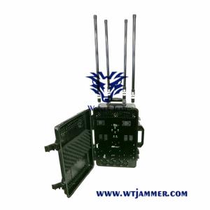 Wholesale 120 Meters 50w GPS Cellular Backpack Signal Jammer For Drone from china suppliers