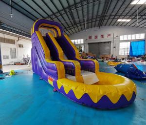 Wholesale Adult Bouncy Bouncer Outdoor Inflatable Water Slides With Pool from china suppliers