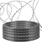 Fence Anti Climb Barbed Razor Wire 2.5mm High Corrosion Resistance