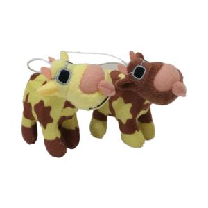 Wholesale 80mm 3.15 Inch Soft Animal Cow Key Rings Preschool Children Present from china suppliers
