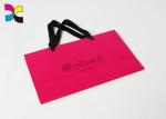 Fast Printed Paper Bags Pantone Colored Shopping Black Ribbion Handle Rope