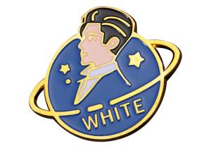 Wholesale Zinc-alloy lacquered metal brooch pin badges cartoon university logo words OEM from china suppliers