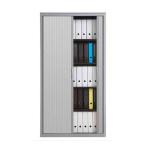 Tambour Door Metal Shelf Cabinet With Plastic Roller Shutter Doors