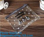 Logo Printed Plastic Stationery Packaging Bag Custom Pvc Zipper Slider Bag,Matte