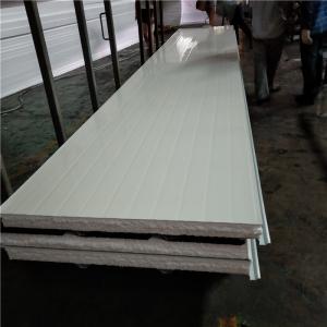 Wholesale eps sandwich roof panel 1050-75-0.4mm RAL3005 steel sheet up and RAL9002 down from china suppliers