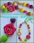 Baby Teether Toy, Eco-friendly toy, Teething necklace,Teething toy, Breastfeedin