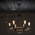 Loft Rattan pendant light For Kitchen Bedroom Dining room Lighting Fixtures (WH