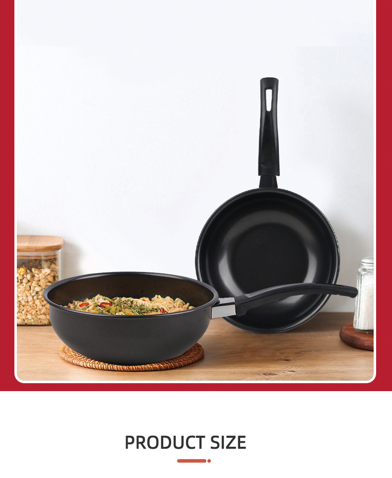 Thickened Multiple Sizes Iron Kitchen Non Stick Sauce Pot For Cooking