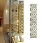 Gold Plated Indoor Laser Cut Room Divider Panels Stainless Steel