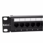 Kico OEM Cat6 Network Cabinet Accessories 24 Port UTP Loaded Patch Panel