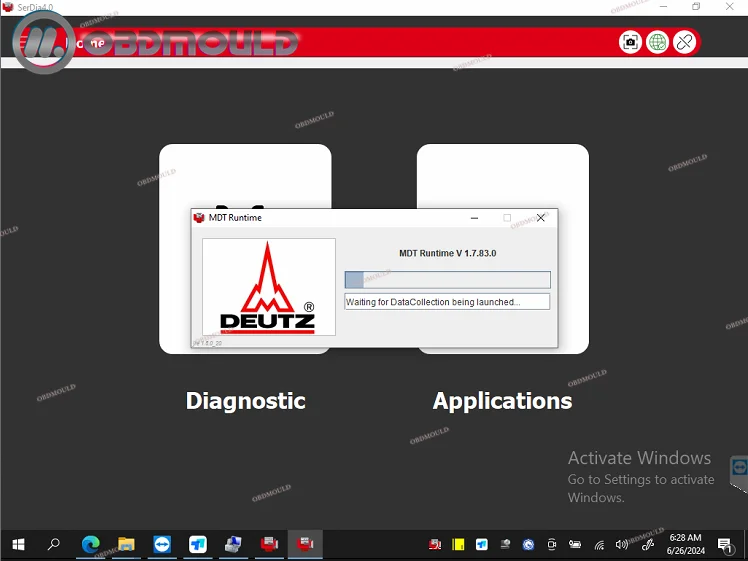 for Deutz diesel generator controllers tractor truck kit DEUTZ DeCOM SerDia diagnostic programming tool+CF19 laptop