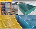 Powder coated Weld mesh 2"x4"x8ga wire temporary construction fence 6'x9.5'