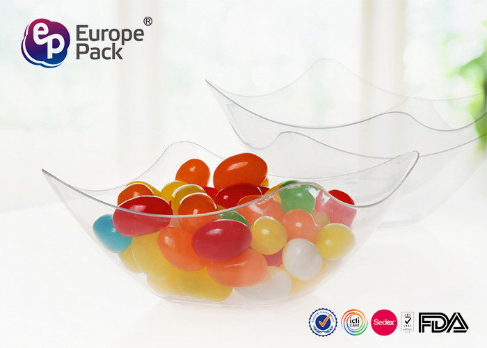 79ml Special Shape Disposable Clear Plastic Bowls For Weding / Picnic