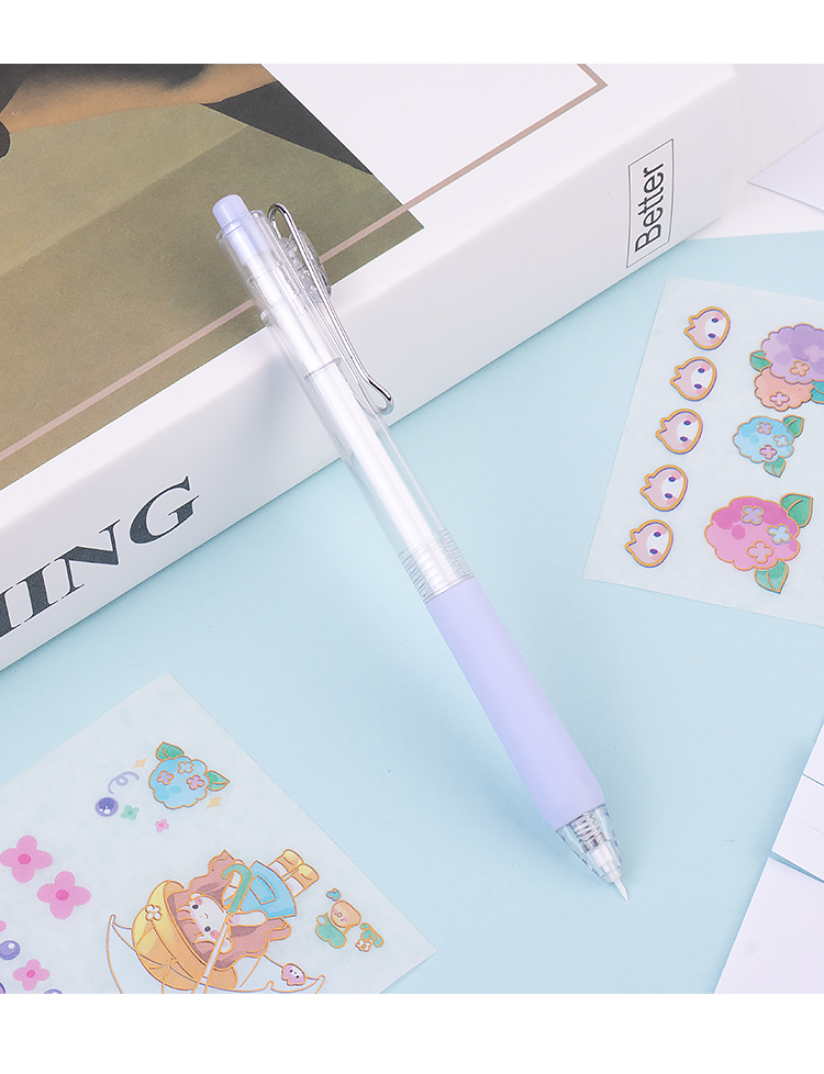 ZEQUAN Exquisite Journal Scrapbook Cutter Multi Functional Knife with Plastic Handle