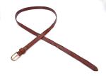 Brown Skinny 130cm Womens Genuine Leather Belt
