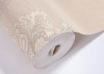 0.53*10m Durable Pink PVC European Style Wallpaper For BedRoom / living room