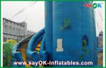 Toddler Bounce House Customized Blue PVC Inflatable Bounce House / Inflatable