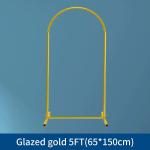 Gold 25mm Aluminum Alloy Tube Floral Wedding Backdrop Stand with Accessories and