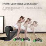 ABS Steel Foam Home Fitness Equipment , AB Wheel Roller Kit with Resistance Band