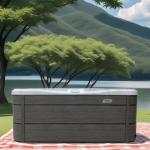 2-3 Persons Outdoor Bath Tub Pavilion Leisure Relaxing Massage Hot Tub with