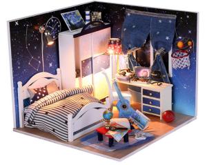 Wholesale Dollhouse, DIY Lights House, Wooden Model, Education Romantic Full House, building model from china suppliers
