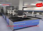 Multiple Cabinet Stainless Steel Wood Chemistry Lab Workbench Manufacturer With