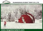 Colorful PVC Fabric Rustless Geodesic Dome Tent Dia 5-30m Steel Structure