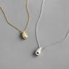 Buy cheap Lanciashow 925 Sterling Silver Gold Plated Teardrop Pendant Chain Necklace from wholesalers