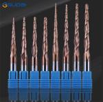 Power Tools 2 Flute Solid Carbide Tapered End Mills 50mm Altin Coating