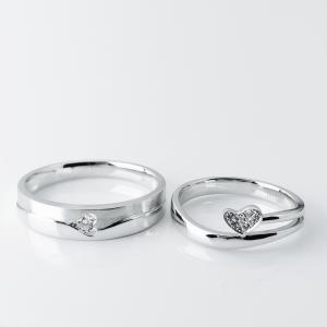 Wholesale Elegant Double Heart Men18.5 Women11 Personalized Couple Rings from china suppliers