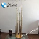 Hot selling Tall crystal candelabra for wedding table centerpieces