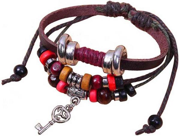 Key Bracelet European and American hand-woven leather bracelet Bracelets wedding