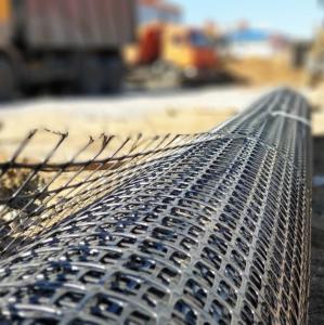 Wholesale Ground Stabilization Geosynthetics Products Price Biaxial Stretch Plastic Geogrid from china suppliers