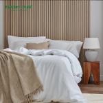 Polyester Fiber E1 MDF Slat Wood Panel Wall for Office Wall Decoration
