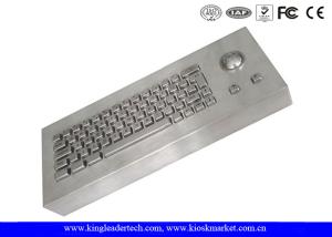 Wholesale 63 Keys Industrial Dustproof Keyboard Desktop With 304 Stainless Steel Trackball from china suppliers