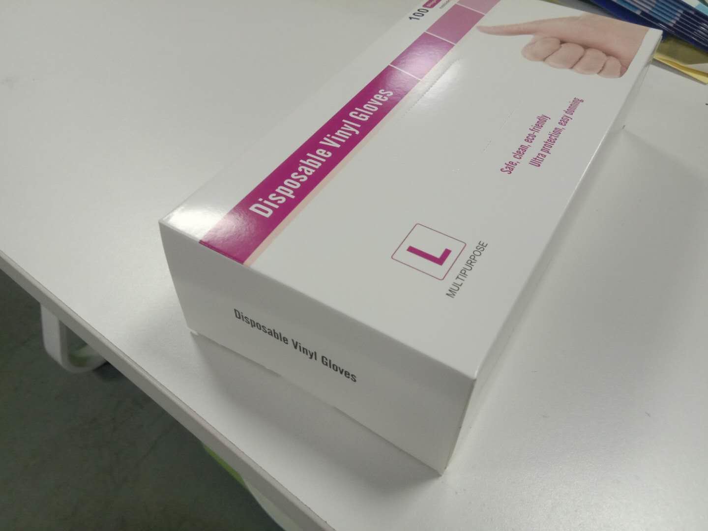 100pcs/box Vinyl Examnation Gloves Powder Free Single Use
