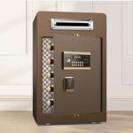 Brown Drop Slot Under Counter Security Safe Box Electronic Digital Coin Deposit